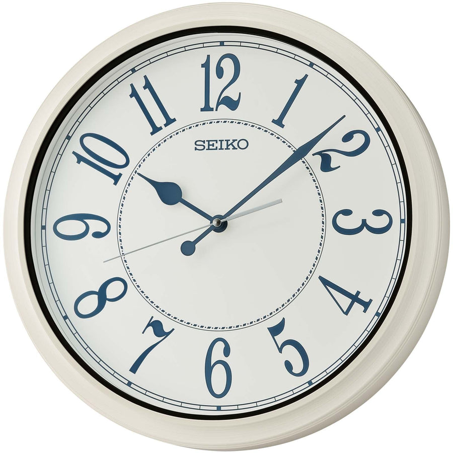 Seiko Austin Outdoor Splash Resistant Wall Clock White Ash 41cm QXA801-W 1