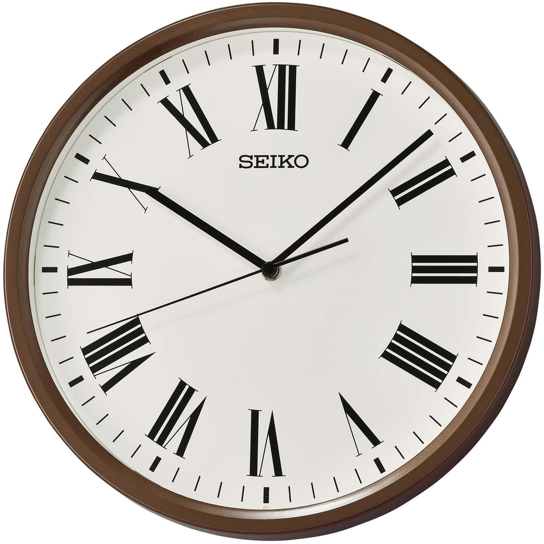 Seiko Brigette Wall Clock Brown 31cm QHA009-B 1