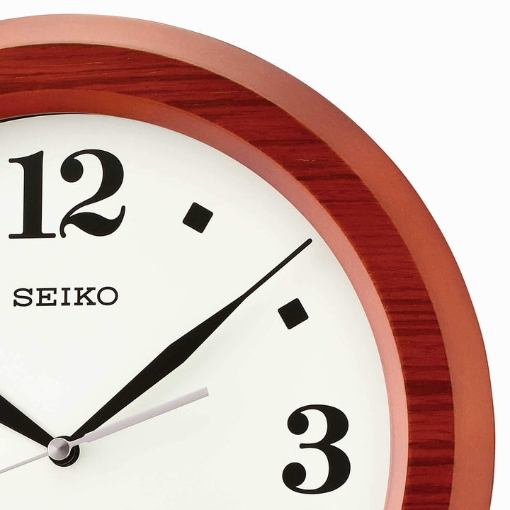 Seiko Caleb Wooden Wall Clock Dark Brown 30cm QXA772-B 2