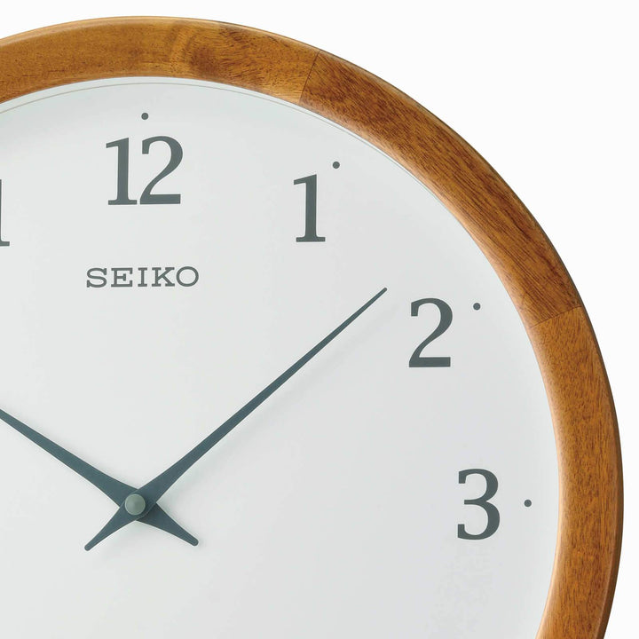 Seiko Clifford Wooden Wall Clock 36cm QXA763-B 2
