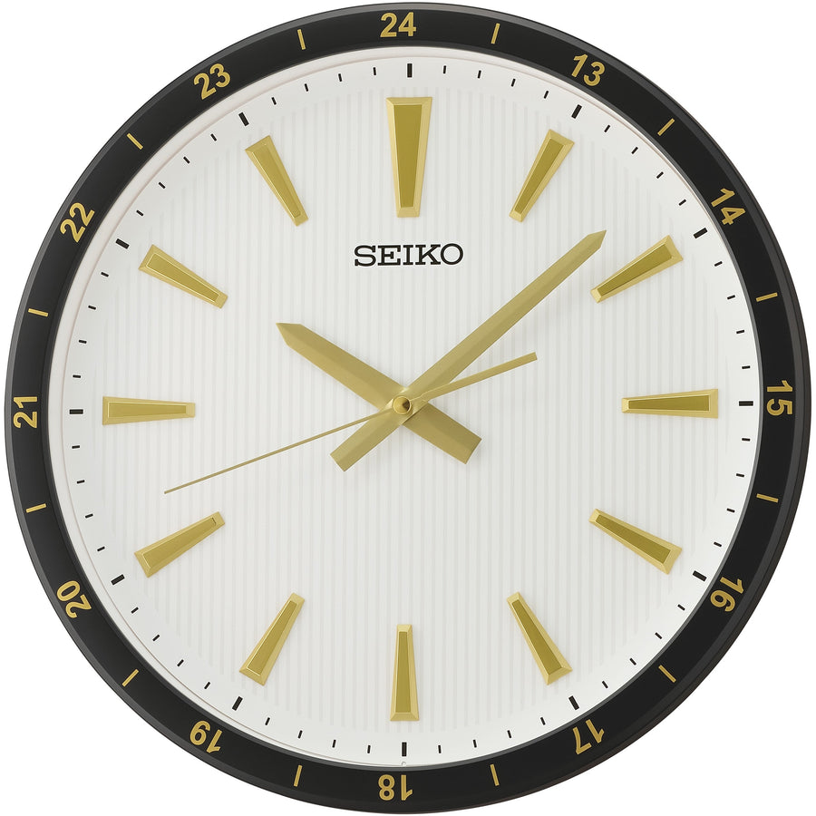 Seiko Connor Watch Face Wall Clock Black 35cm QXA802-G 1