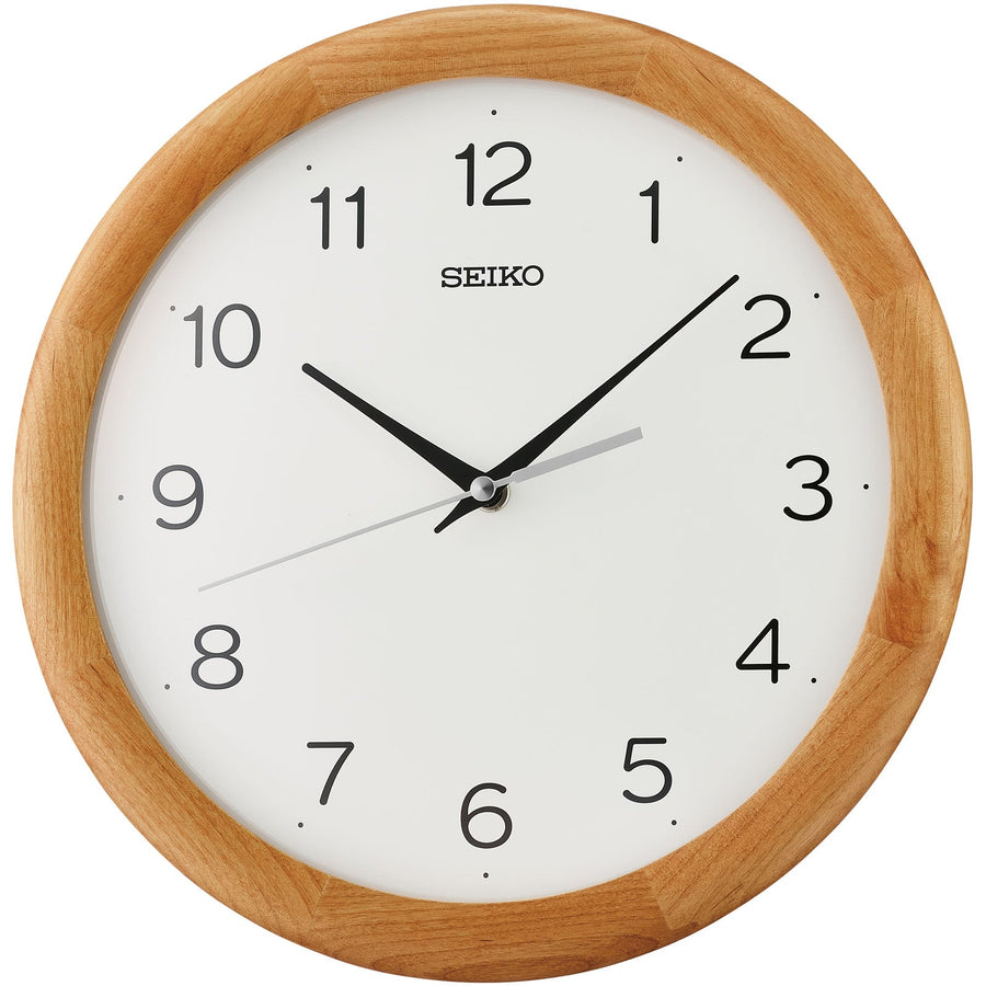 Seiko Dane Alder Wood Wall Clock 30cm QXA781-B 1