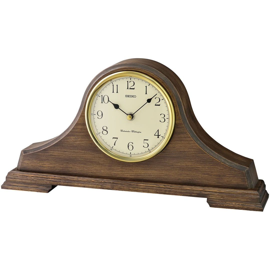 Seiko Folger Wooden Chiming Mantel Clock 40cm QXJ031-B 1