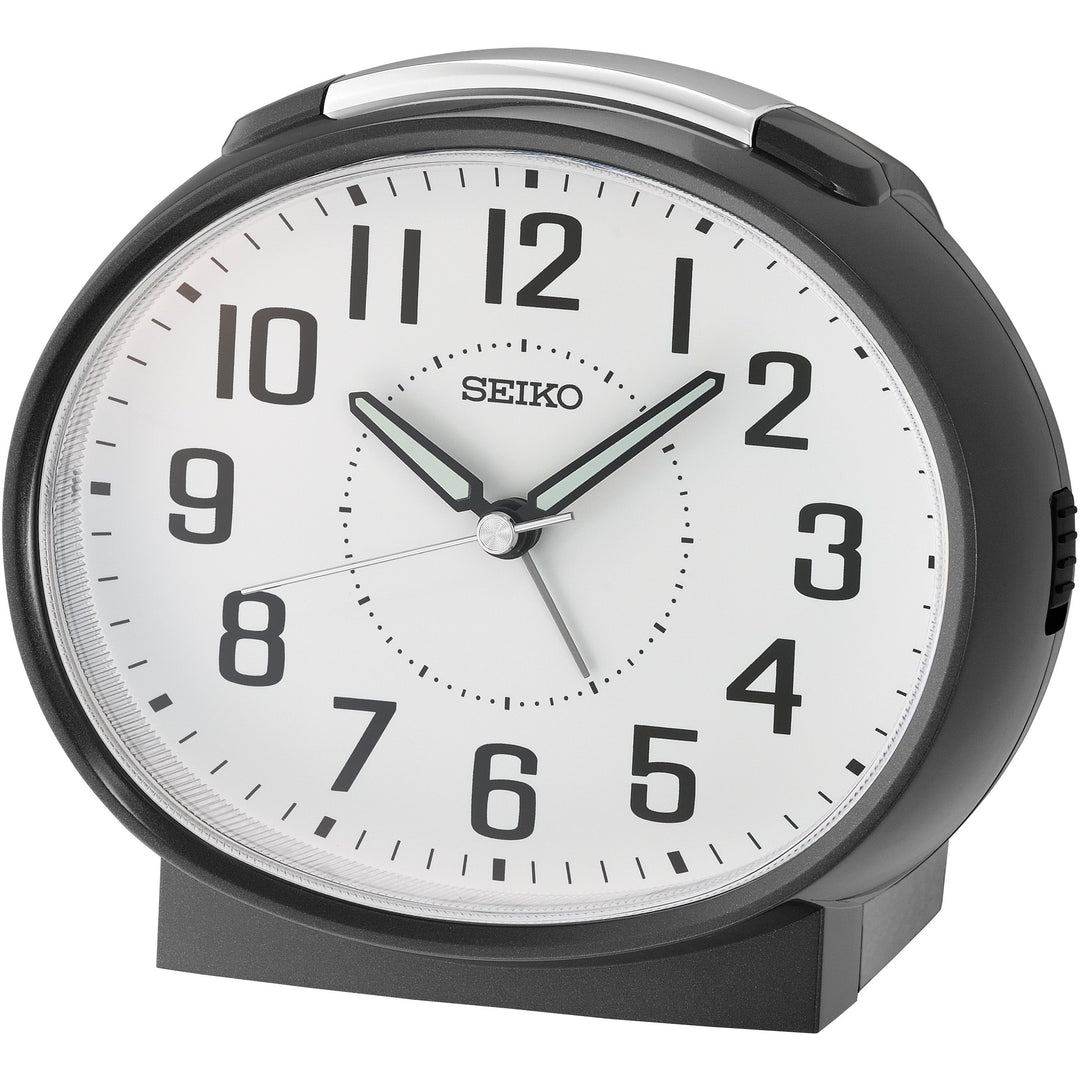 Seiko Fynn Bedside Alarm Clock Black 13cm QHK059-K 1