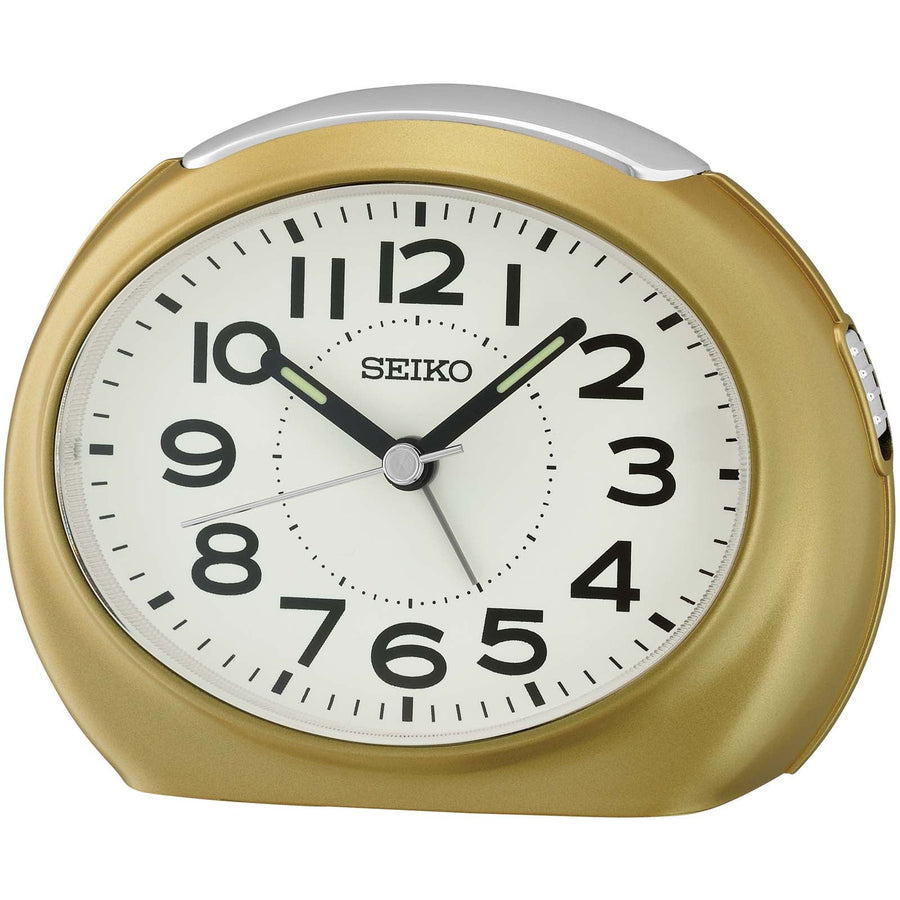 Seiko Gilbert Bedside Table Alarm Clock Gold 12cm QHE193-G 1
