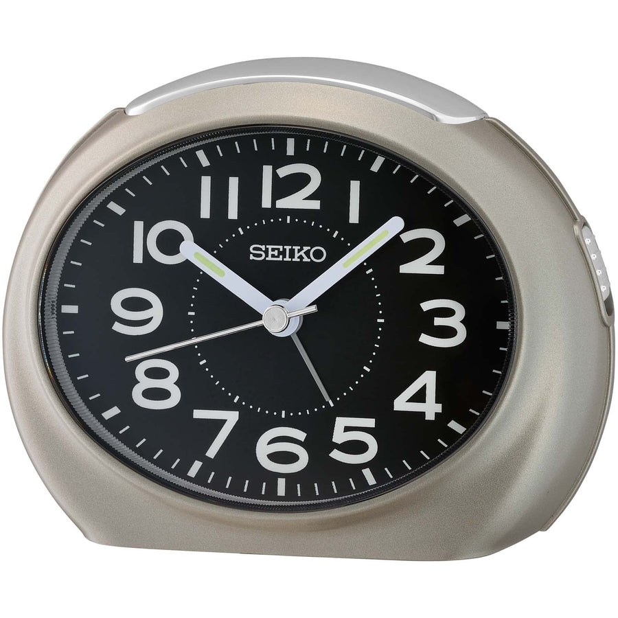 Seiko Gilbert Bedside Table Alarm Clock Grey 12cm QHE193-N 1