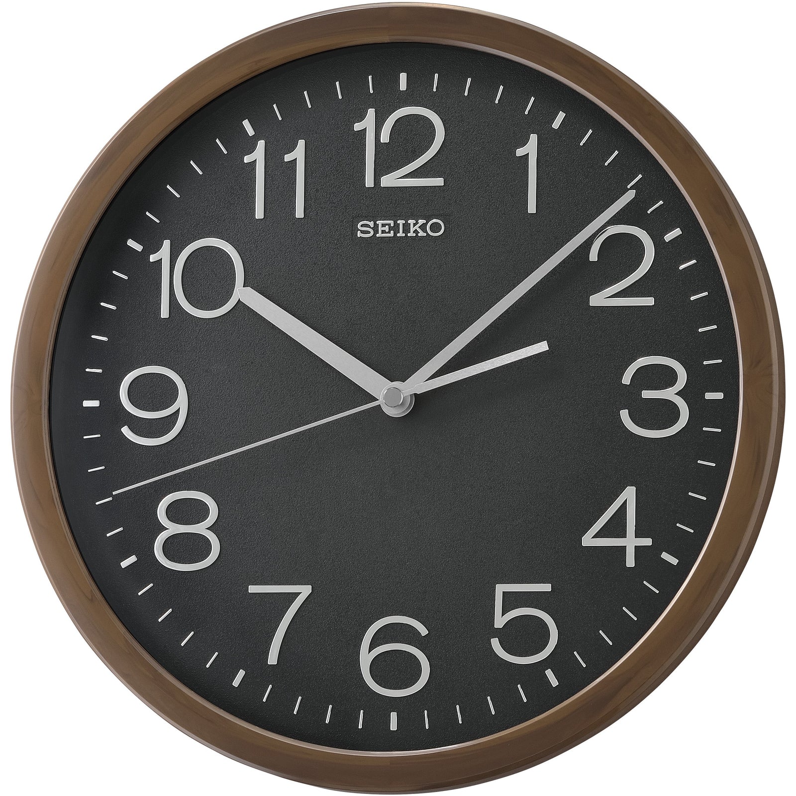 Seiko Harlow Wall Clock Brown Black 31cm QXA808-A 1 #size_31cm