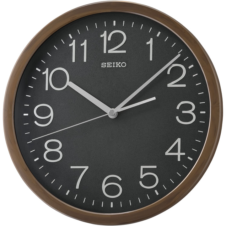Seiko Harlow Wall Clock Brown Black 31cm QXA808-A 1 #size_31cm