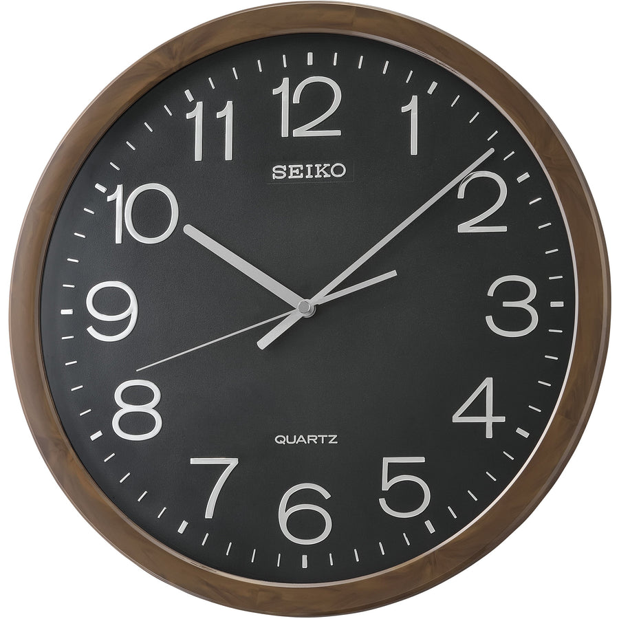 Seiko Harlow Wall Clock Brown Black 40cm QXA806-A 1