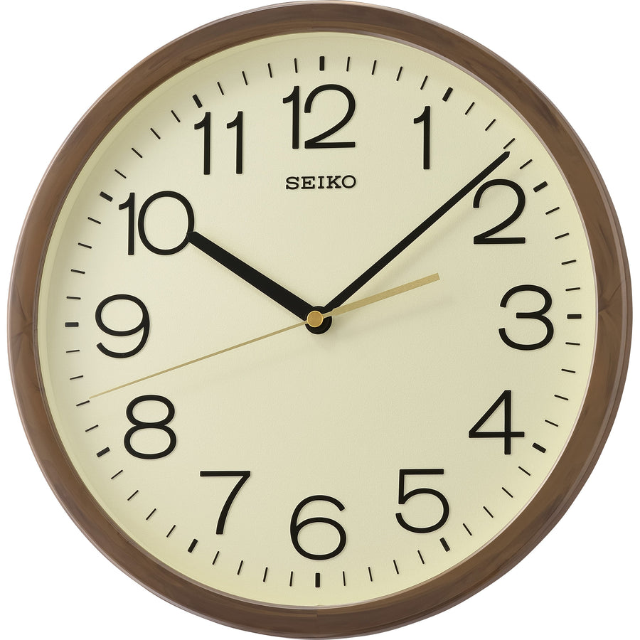 Seiko Harlow Wall Clock Brown Cream 31cm QXA808-B 1