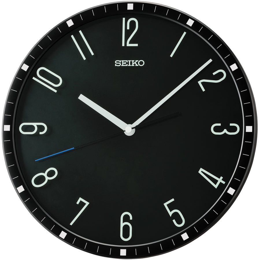 Seiko Leeton Wall Clock Black 32cm QXA818-K 1