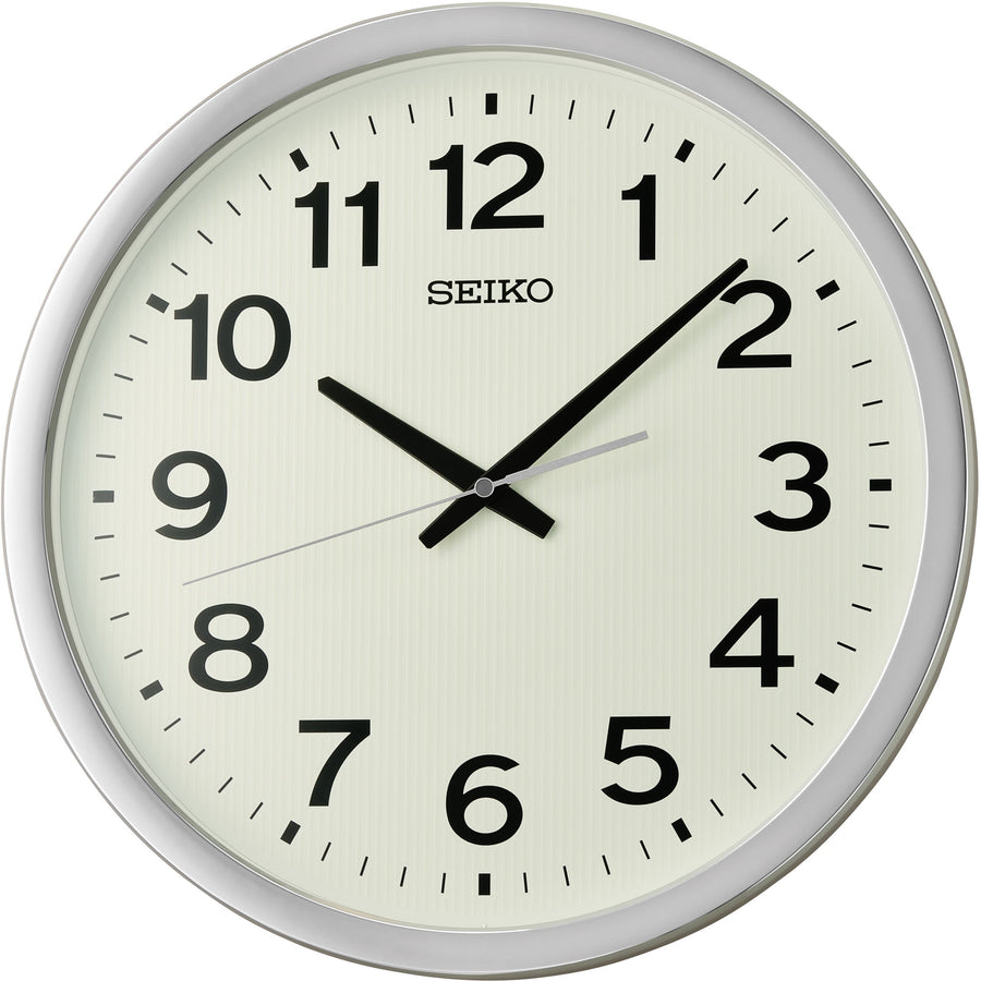 Seiko Luna Glow In The Dark Wall Clock Silver 40cm QXA799-S 1