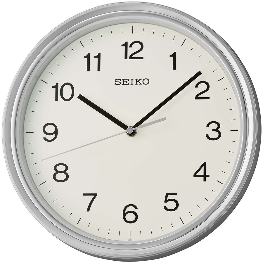 Seiko Macey Wall Clock Silver 28cm QHA008-S 1