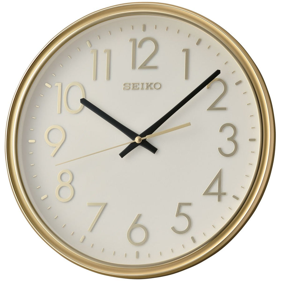 Seiko Madelyn Gold White Wall Clock 32cm QXA744-G 1