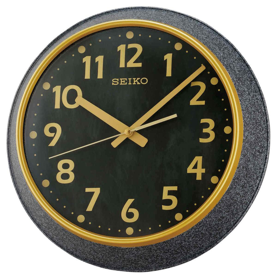 Seiko Mitchell Shiny Stone Pattern Wall Clock 34cm QXA770-K 1