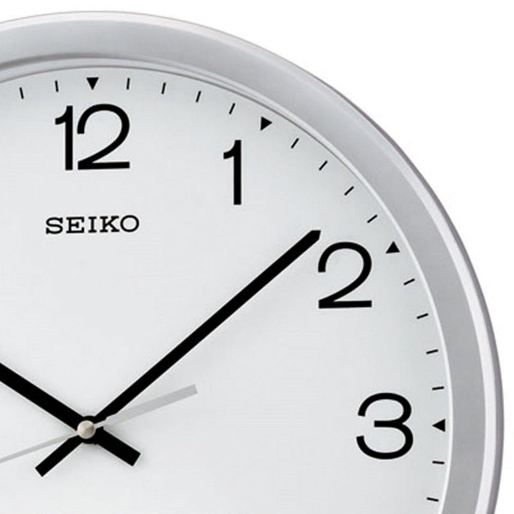Seiko Morgan Analogue with Digital Calendar Wall Clock 35cm QXL007-S 2