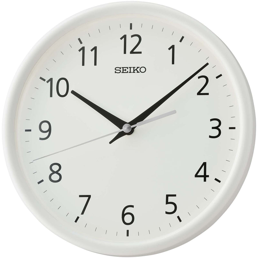 Seiko Nicolai Wall and Desk Clock Matt White 22cm QXA804-W 1