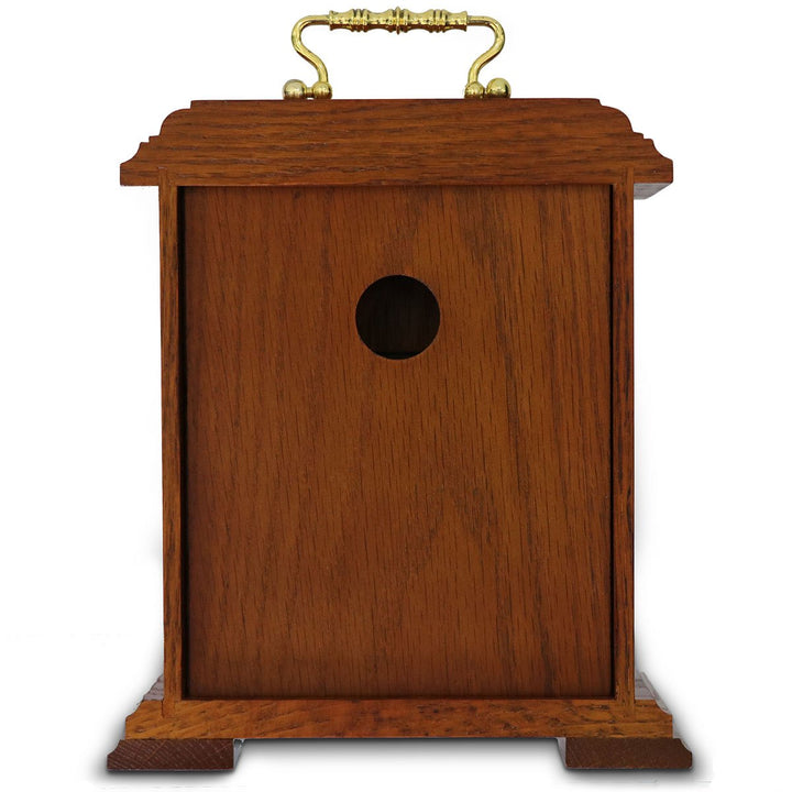 Seiko Radley Oak Wood Carriage Mantel Clock 24cm QXG337-Z 3