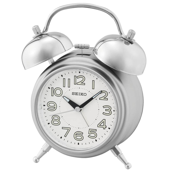 Seiko Rafael Alarm Clock Silver 19cm QHK051-S 1