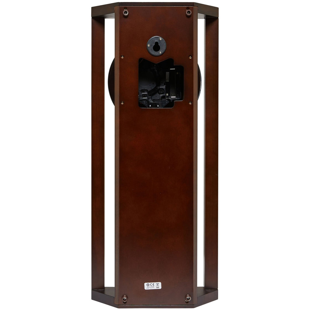 Seiko Rayden Wooden Pendulum Chiming Wall Clock 65cm QXH068-B 4