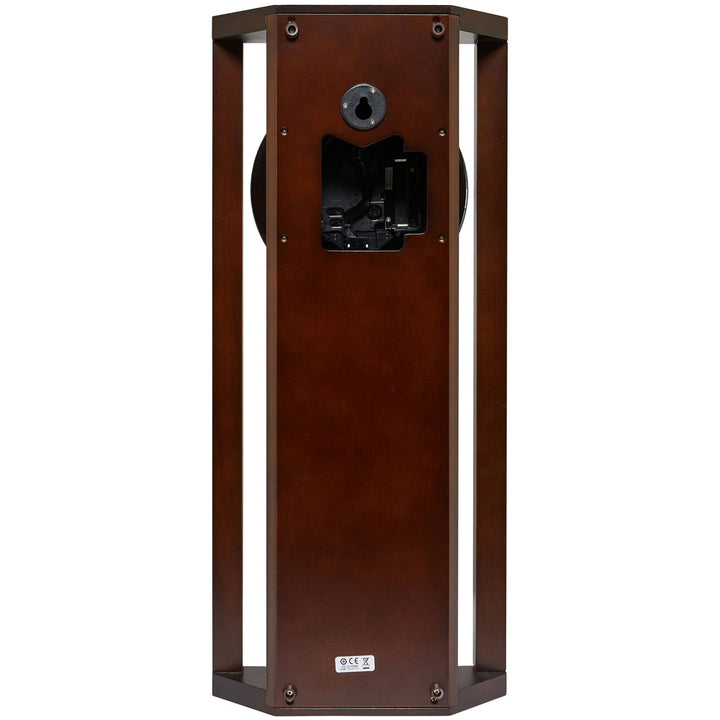 Seiko Rayden Wooden Pendulum Chiming Wall Clock 65cm QXH068-B 4