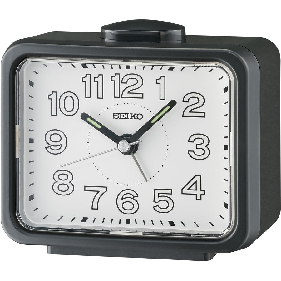 Seiko Sadie Bedside Alarm Clock Black 11cm QHK061-K 1