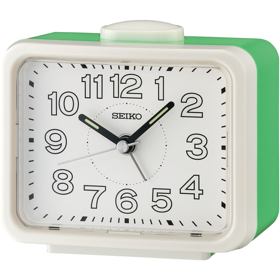 Seiko Sadie Bedside Alarm Clock Green 11cm QHK061-W 1