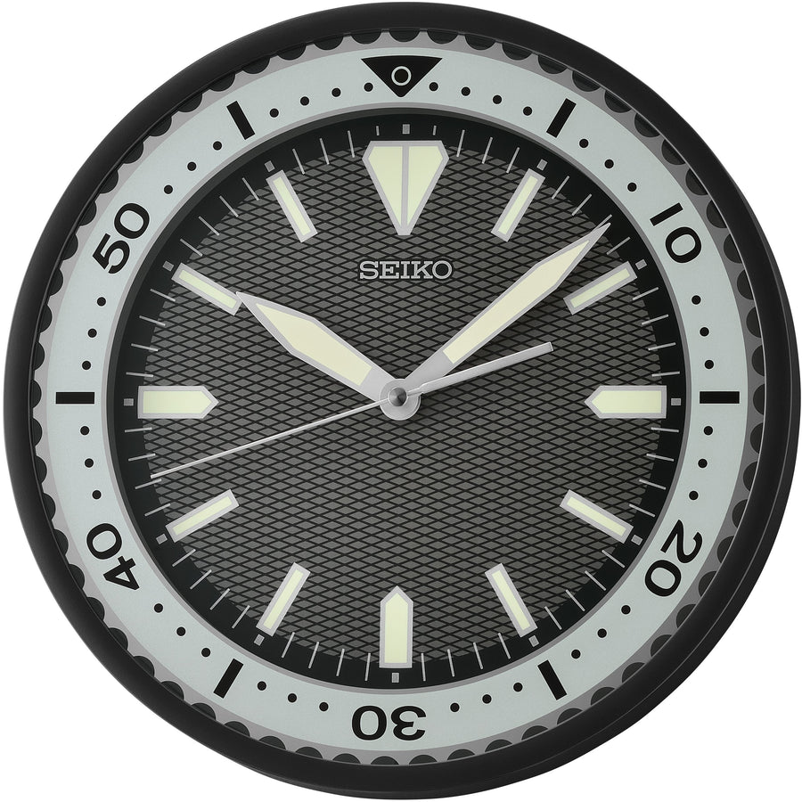 Seiko Skye Watch Face Wall Clock Black 30cm QXA791-T 1
