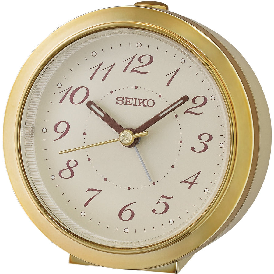 Seiko Wade Alarm Clock Gold 9cm QHE187-G 1