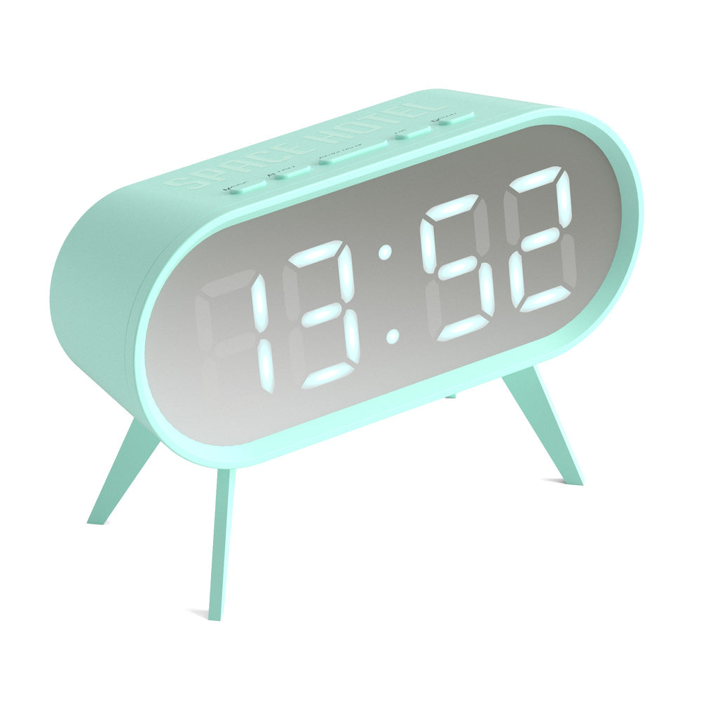 Space Hotel Cyborg Digital LED Alarm Clock Blue 14cm NGSH-CYBO-S1-BL 2