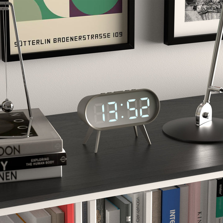 Space Hotel Cyborg Digital LED Alarm Clock Grey 14cm NGSH-CYBO-S1-GY 9