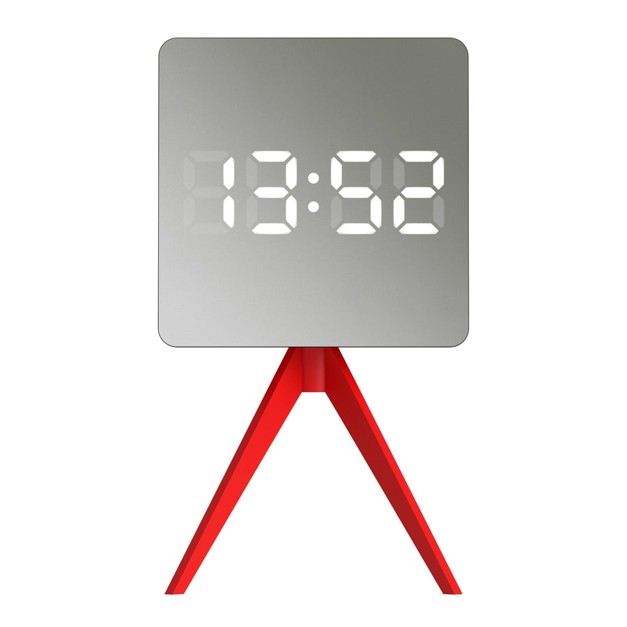 Space Hotel Droid Digital LED Alarm Clock Red and Silver 15cm NGSH-DROI-S1-FER 1