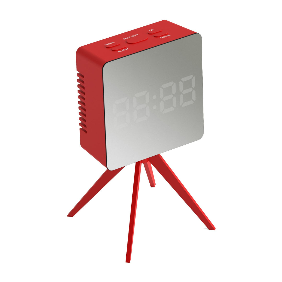 Space Hotel Droid Digital LED Alarm Clock Red and Silver 15cm NGSH-DROI-S1-FER 3