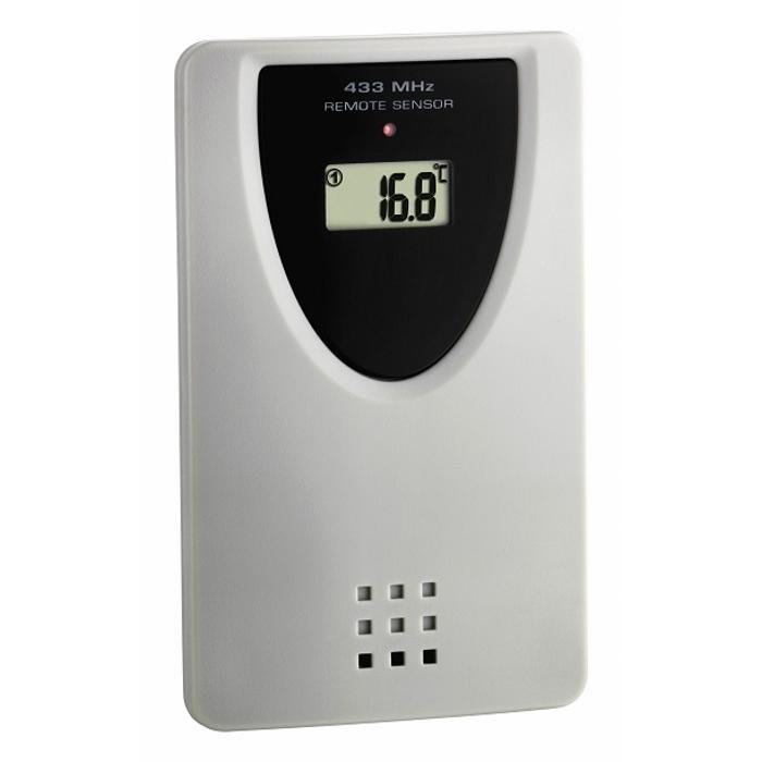 TFA Atomic Temperature Wall or Table Alarm Clock 37cm Control