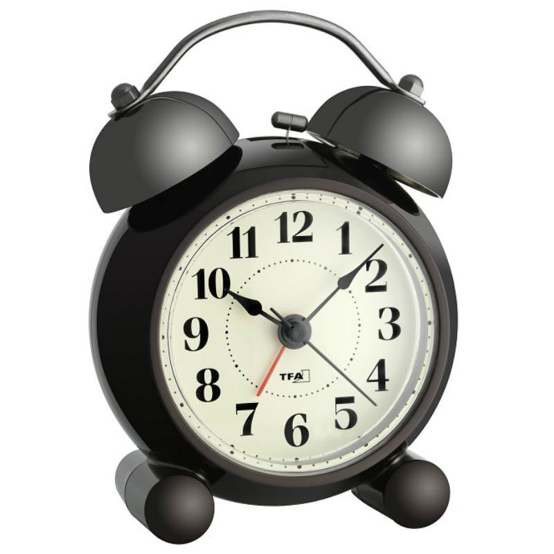 TFA Barograph Alarm Clock Dark Grey 12cm 601014