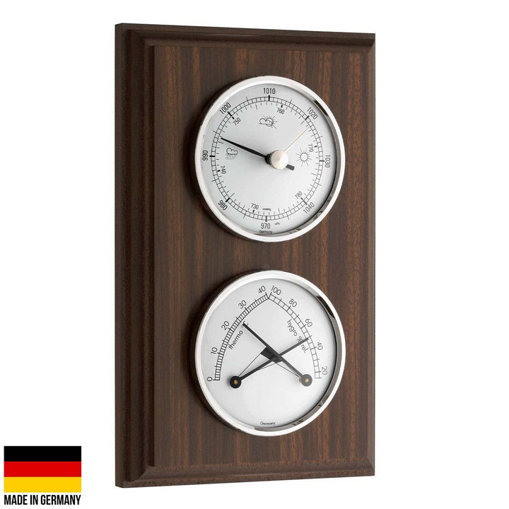 TFA Domatic Weather Station Walnut Finish 20cm 20.1087.03