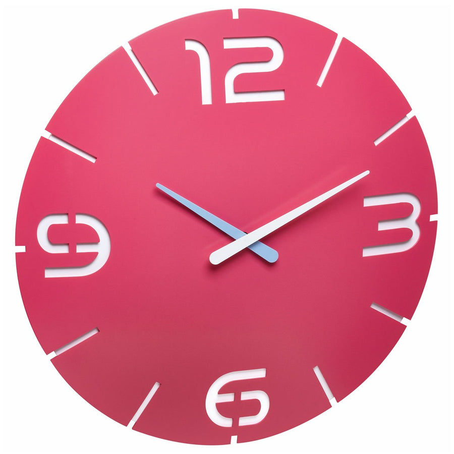 TFA Germany Alexi Contour Design Analogue Wall Clock Pink 35cm 60.3047.12 1