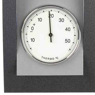 TFA Germany Baron Analogue Wood and Aluminium Weather Station Dark Grey 39cm 20.1082.17 3