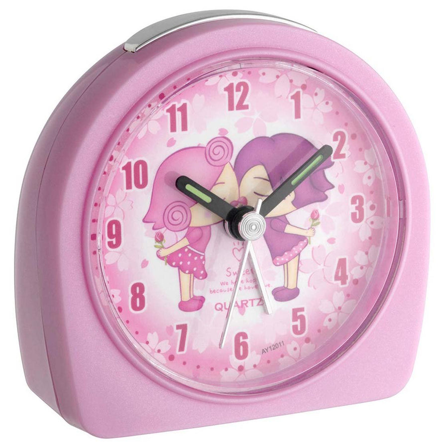 TFA Germany Best Friends Kids Alarm Clock Pink 9cm 60.1004 1