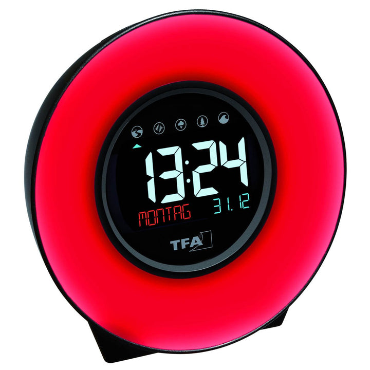 TFA Germany Dexter Mood Light Alarm Clock Changing Colours 14cm 60.2023.02 4