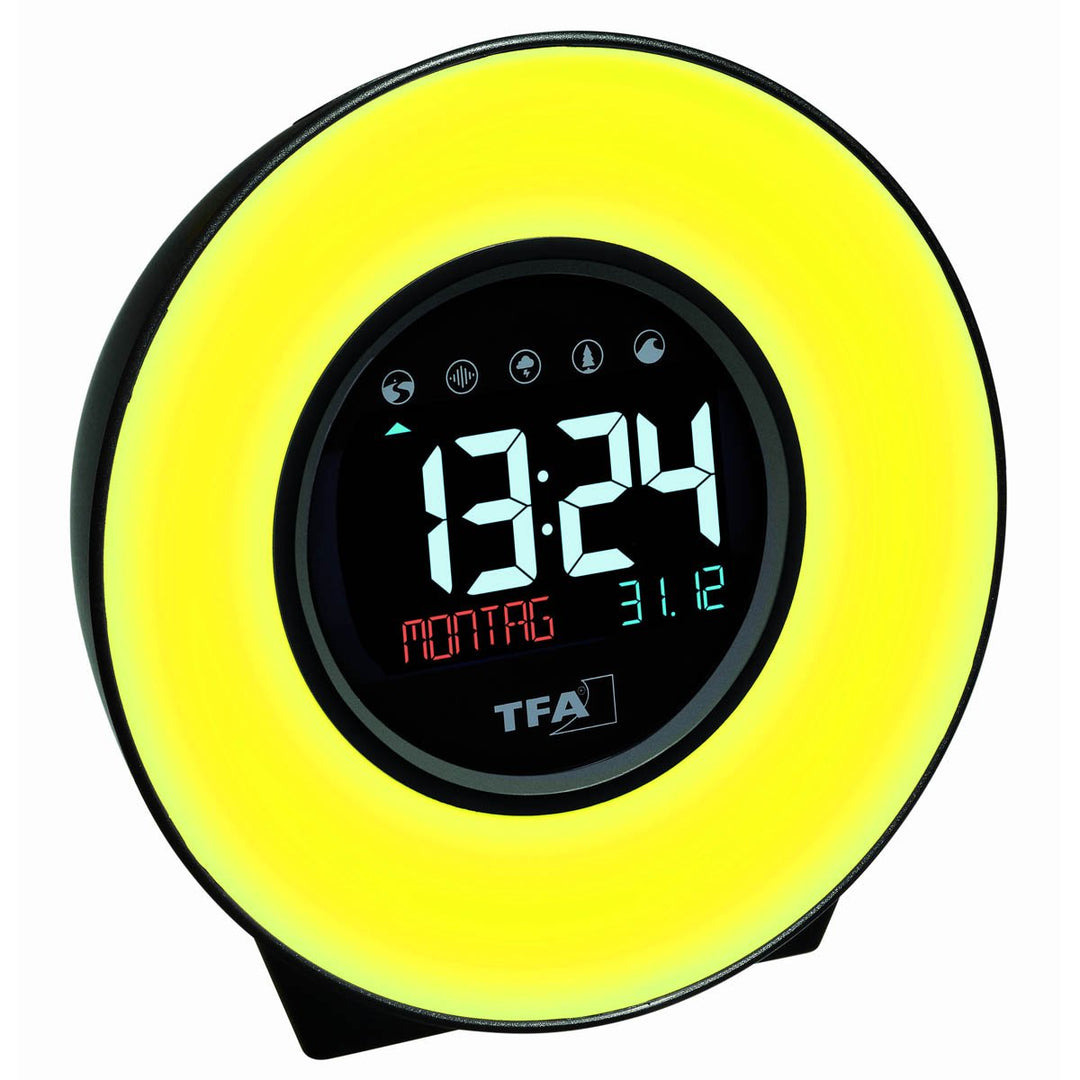 TFA Germany Dexter Mood Light Alarm Clock Changing Colours 14cm 60.2023.02 5
