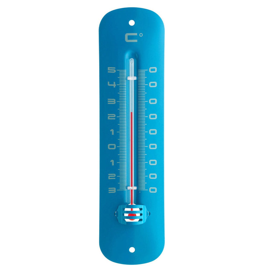 TFA Germany Grant Indoor Outdoor Metal Thermometer Blue 20cm 12.2051.06 1