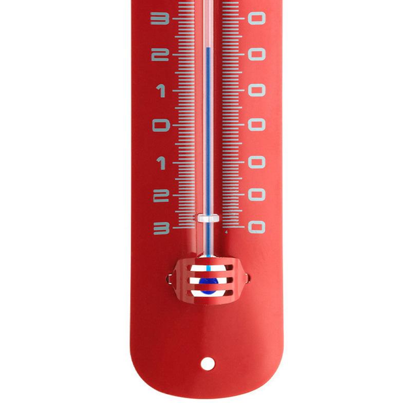 TFA Germany Grant Indoor Outdoor Metal Thermometer Red 20cm 12.2051.05 3