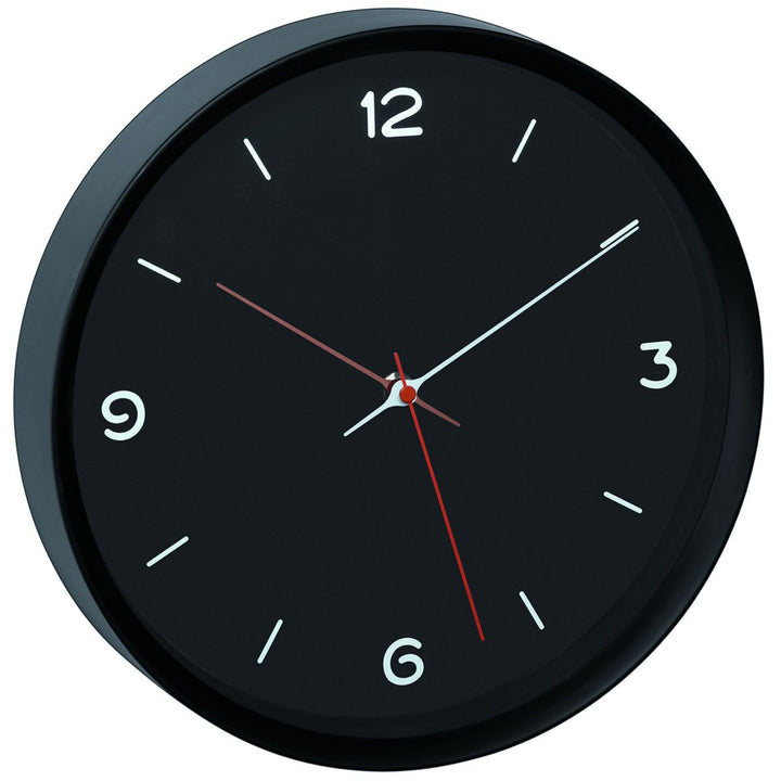 TFA Germany Greyson SIlent Minimal Wall Clock Black 31cm 60.3056.01 1