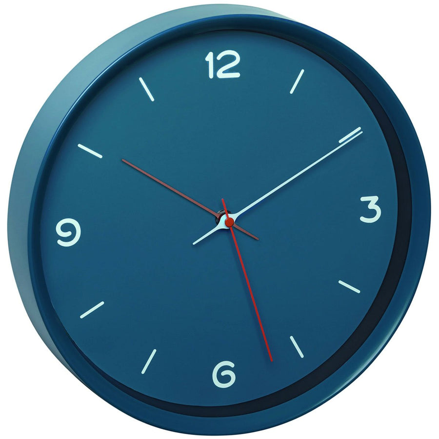 TFA Germany Greyson SIlent Minimal Wall Clock Petrol Blue 31cm 60.3056.06 1