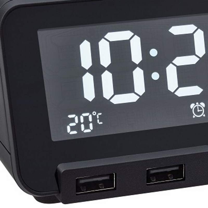 TFA Germany Hometime Digital Alarm Clock Black 11cm 60.2017.01 3