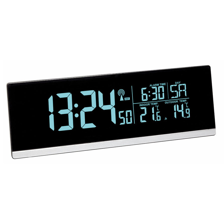 TFA Germany Indoor Outdoor Temperature USB Charging Digital Alarm Clock 22cm 60.2548.01 1