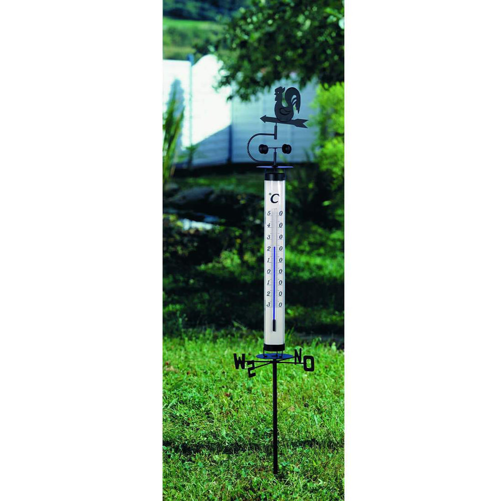 TFA Germany Jumbo Analogue Outdoor Garden Spike Thermometer Wind Wheel 138cm 12.2035 4