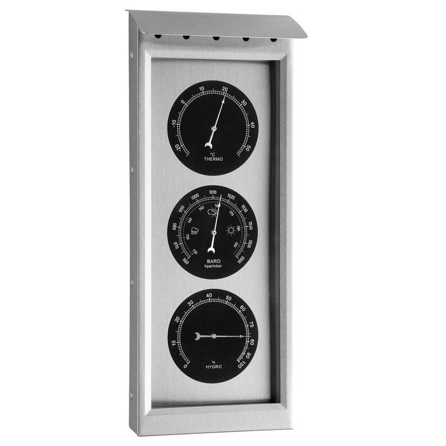 TFA Germany Kyrie Outdoor Stainless Steel Weather Station Silver 36cm 20.2038 1