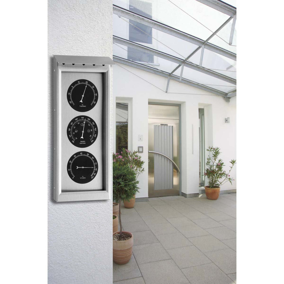 TFA Germany Kyrie Outdoor Stainless Steel Weather Station Silver 36cm 20.2038 2